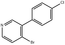 4-Bromo-3-(4-chlorophenyl)pyridine 구조식 이미지