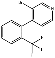 3-Bromo-4-(2-trifluoromethylphenyl)pyridine Structure