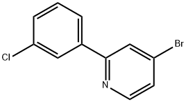 4-Bromo-2-(3-chlorophenyl)pyridine Structure