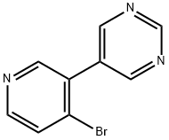 4-Bromo-3-(5-pyrimidyl)pyridine 구조식 이미지