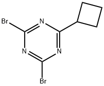 2,4-Dibromo-6-cyclobutyl-1,3,5-triazine Structure