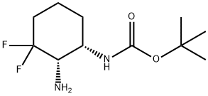 tert-butyl (1S,2S)-2-aMino-3,3-difluorocyclohexylcarbaMate Structure