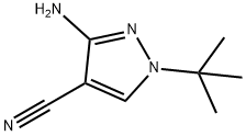 3-amino-1-tert-butyl-1H-pyrazole-4-carbonitrile Structure