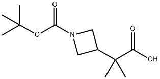 2-{1-[(tert-butoxy)carbonyl]azetidin-3-yl}-2-methylpropanoic acid Structure