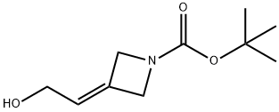 tert-butyl 3-(2-hydroxyethylidene)azetidine-1-carboxylate Structure