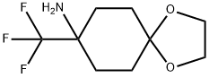 8-(trifluoromethyl)-1,4-dioxaspiro[4.5]decan-8-amine Structure