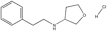 N-(2-phenylethyl)oxolan-3-amine hydrochloride Structure