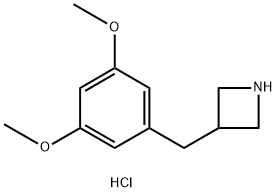 3-[(3,5-dimethoxyphenyl)methyl]azetidine hydrochloride Structure