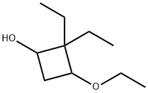 3-ethoxy-2,2-diethylcyclobutan-1-ol Structure