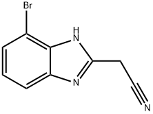 (4-Bromo-1H-benzoimidazol-2-yl)-acetonitrile Structure