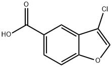 3-chlorobenzofuran-5-carboxylic acid 구조식 이미지