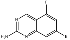 7-BROMO-5-FLUOROQUINAZOLIN-2-AMINE 구조식 이미지