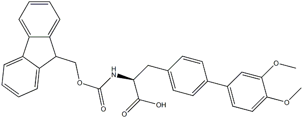 Fmoc-4-(3,4-dimethoxyphenyl)-L-phenylalanine Structure