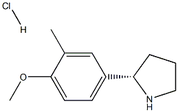 4-((2S)PYRROLIDIN-2-YL)-1-METHOXY-2-METHYLBENZENE HYDROCHLORIDE 구조식 이미지