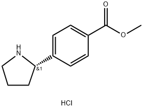 METHYL 4-((2S)PYRROLIDIN-2-YL)BENZOATE HYDROCHLORIDE Structure