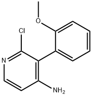 2-Chloro-4-amino-3-(2-methoxyphenyl)pyridine 구조식 이미지