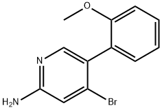 2-Amino-4-bromo-5-(2-methoxyphenyl)pyridine Structure