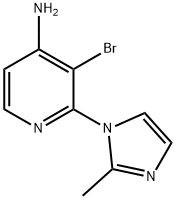 3-BROMO-2-(2-METHYL-1H-IMIDAZOL-1-YL)PYRIDIN-4-AMINE Structure