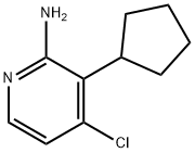 2-Amino-4-chloro-3-(cyclopentyl)pyridine Structure