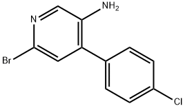 2-Bromo-5-amino-4-(4-chlorophenyl)pyridine Structure