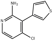 2-Amino-4-chloro-3-(3-thienyl)pyridine Structure