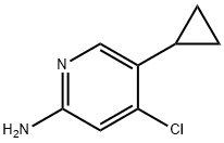 2-Amino-4-chloro-5-(cyclopropyl)pyridine Structure
