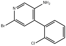2-Bromo-5-amino-4-(2-chlorophenyl)pyridine Structure