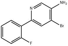 4-Bromo-3-amino-6-(2-fluorophenyl)pyridine 구조식 이미지