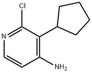 2-CHLORO-4-AMINO-3-(CYCLOPENTYL)PYRIDINE 구조식 이미지