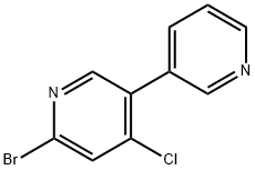 2-Bromo-4-chloro-5-(3-pyridyl)pyridine Structure