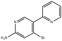 4-Bromo-2-amino-5-(2-pyridyl)pyridine Structure