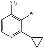 3-BROMO-2-CYCLOPROPYLPYRIDIN-4-AMINE Structure