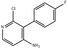 2-CHLORO-4-AMINO-3-(4-FLUOROPHENYL)PYRIDINE Structure