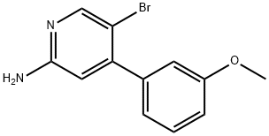 2-Amino-5-bromo-4-(3-methoxyphenyl)pyridine 구조식 이미지