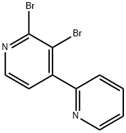 2,3-Dibromo-4-(2-pyridyl)pyridine Structure