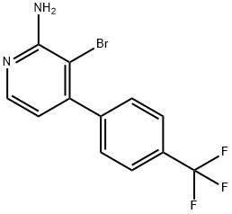 2-Amino-3-bromo-4-(4-trifluoromethylphenyl)pyridine Structure