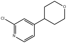 2-Chloro-4-(4-tetrahydropyranyl)pyridine Structure