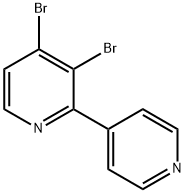 3,4-Dibromo-2-(4-pyridyl)pyridine Structure