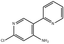 2-Chloro-4-amino-5-(2-pyridyl)pyridine 구조식 이미지