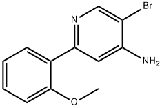 4-Amino-3-bromo-6-(2-methoxyphenyl)pyridine Structure