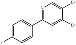 3,4-Dibromo-6-(4-fluorophenyl)pyridine 구조식 이미지