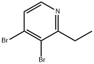 3,4-Dibromo-2-ethylpyridine 구조식 이미지