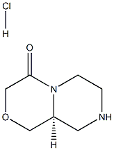 (S)-hexahydropyrazino[2,1-c][1,4]oxazin-4(3H)-one hydrochloride Structure