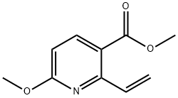 6-methoxy-2-vinyl-nicotinic acid methyl ester 구조식 이미지