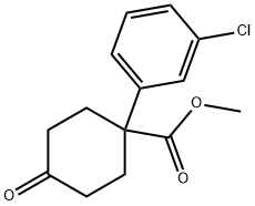 METHYL 1-(3-CHLOROPHENYL)-4-OXOCYCLOHEXANECARBOXYLATE Structure