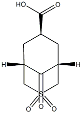 (1R,5S,7s)-9-oxo-3-thiabicyclo[3.3.1]nonane-7-carboxylic acid 3,3-dioxide Structure