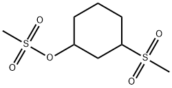 3-methanesulfonylcyclohexyl methanesulfonate 구조식 이미지