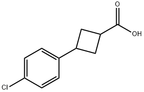 3-(4-chlorophenyl)cyclobutane-1-carboxylic acid 구조식 이미지