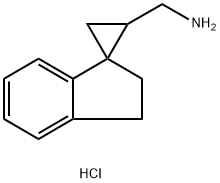 2',3'-dihydrospiro[cyclopropane-1,1'-indene]-3-ylmethanamine hydrochloride Structure