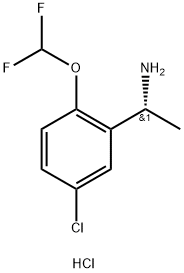 (1R)-1-[5-chloro-2-(difluoromethoxy)phenyl]ethan-1-amine hydrochloride Structure